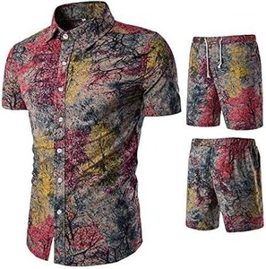 Conjuntos Cortos de Verano para Hombre, Transpirables, Estilo Urbano, Personalizables, Chándal de Algodón, Camiseta de Tela Gruesa - Product Image 3