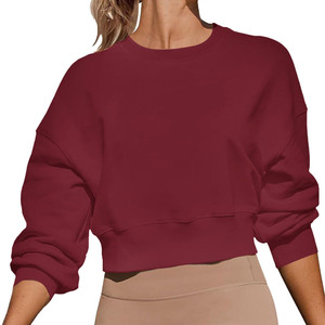 เสื้อครอปสตรีแบบเรียบๆเสื้อครอปไหล่100% ผ้าฝ้ายลำลองไซส์ใหญ่พิเศษออกแบบได้ตามต้องการ - Product Image 4