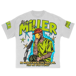 เสื้อยืดสำหรับผู้ชายเสื้อยืดไหล่ตกไซส์ใหญ่ - Product Image 5