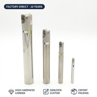 Outil de fraisage CNC EGO Flying Toolbar EAP400R 25-40 R0.8 avec fraise à bout droit à fond plat revêtue APMT1604 pour fraisage de face