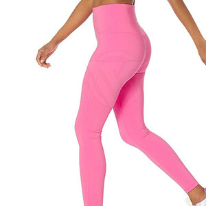 <b>Women's</b> Seamless Gym <b>Leggings</b> Solid <b>Pattern</b> Fitness Activewear with Elastic Waist Closure Workout Wear - Product Image 5