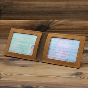 Cartera para Hombre, Tarjetero de Cuero Genuino, Protector de Licencia de Conducir, Tarjetero de Crédito, Carpeta de Cuero Vacuno Hecha a Mano - Product Image 3