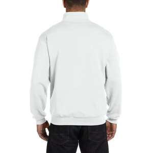 Custom 100% Cotton <b>Fleece</b> Half Zip Pullover Quarter 1/4 Zip <b>Sweatshirt</b> Blank Oversized Long Sleeve <b>Sweatshirt</b> men Hoodie - Product Image 2