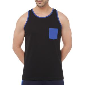 Débardeur en jersey de coton pour homme, col classique, décontracté, sans manches, sous-vêtement d'été, respirant, séchage rapide, doux, confortable, vente en gros - Product Image 6