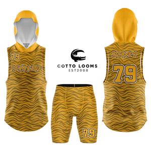 Auténtico uniforme de fútbol americano 7v7 Pro OEM con diseño de camiseta de fútbol americano elástico fuerte - Product Image 3