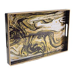 ถาดไม้เสิร์ฟอาหารสำเร็จรูปแบบเคลือบสำหรับโรงแรมร้านอาหารถาดเสิร์ฟน้ำสำหรับใส่พิซซ่าชีสกาแฟ - Product Image 1