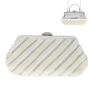 Sacs à main de luxe à perles perlées à deux faces pour femmes Offre Spéciale doublure en PU sac de soirée pour les banquets de mariage et les promos - Product Image 1