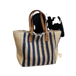 Bolsos de Mano de Verano Modernos Tejidos de Paja para Mujer/ Bolsos Tote Femeninos/ Bolsos de Playa de Macramé - Product Image 1