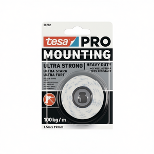 For TESA PRO Ultra Strong 66792 <b>White</b> Mounting <b>Tape</b> 1.5 m Length 19 mm Width Office Adhesive <b>Tape</b> - Product Image 3