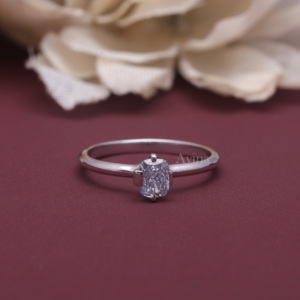 IGI Certified <b>Cushion</b> Cut Lab Grown Diamond Solitaire Engagement <b>Ring</b> 9K White / Rose & Yellow Gold Classic Basket Setting <b>Ring</b> - Product Image 1