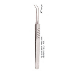 Pinzas de extensión de pestañas, 45 ángulos, Color plateado, distintas, Pattrens - Product Image 5