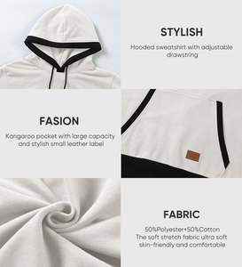 Meilleur matériau Sweats à capuche d'hiver pour hommes Tendance Mode avec techniques de teinture unie Prix d'usine Personnalisable Marque privée - Product Image 6