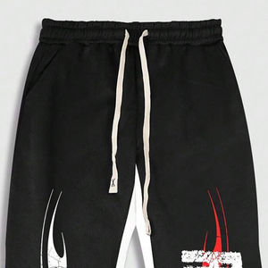 Pantalones de Hombre de Secado Rápido, Cintura Elástica Lavada, Transpirables, Casuales, de Algodón Estampado, Joggers para Ropa de Calle, Pantalones Deportivos Acampanados - Product Image 3