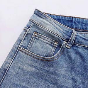 Jeans de Hombre de Alta Calidad, Corte Regular, Azul Clásico, Corte Recto, Cómodos, Elegantes, para Uso Diario, Producción al por Mayor - Product Image 2