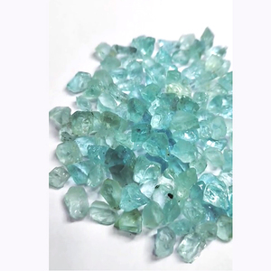 131 piezas de Aguamarina Natural de 7mm a 15mm en bruto 430 Cts lote Iroc ventas de alta calidad aguamarina materia prima piedra preciosa suelta - Product Image 1