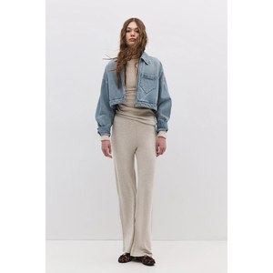Pantalon décontracté à jambes larges 100% coton Coupe classique - Product Image 1