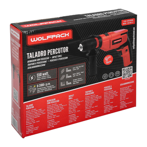 550 Watt 13 mm Hammer Drill with Variable Speed. Includes Handle and Metal Guide. - Product Image 5