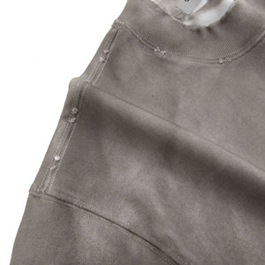 Logo personnalisé imprimé délavé à l'acide vintage 100% coton T-Shirt pour homme poids lourd coupe régulière tissu tricoté respirant - Product Image 3