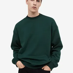Sudadera extragrande de cuello redondo para hombre, manga larga, transpirable y bordada, nuevo diseño, ropa de invierno de talla grande - Product Image 1