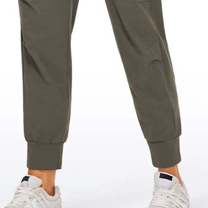 Pantalon décontracté pour femme, coupe droite, taille mi-haute, couleur unie, écologique, séchage rapide, haute qualité, services OEM - Product Image 4