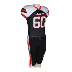 Camiseta de Práctica de Fútbol Americano Personalizada para Adultos, de Malla y Sarga, Manga Corta, Protección UV, Uniforme Sublimado para Hombre - Product Image 1