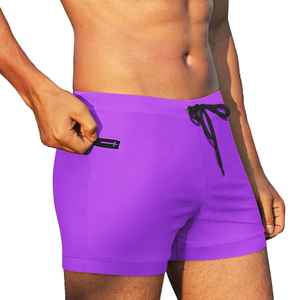 Short de bain à séchage rapide pour hommes, respirant et réversible, avec motif solide, pantalon de sport nouveau style personnalisable OEM - Product Image 1