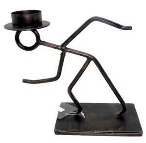 Home Decorative Iron Unique T <b>Light</b> Holder Bronze Plating American Design Candle Stand for Wedding Decor Handmade Customized - Product Image 1