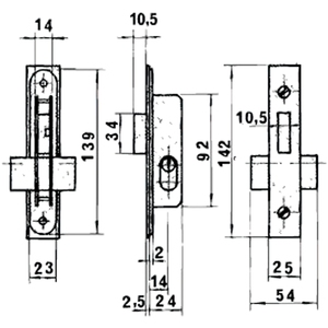 Lucchetto in Alluminio Lince 5552 da 14 mm - Product Image 2
