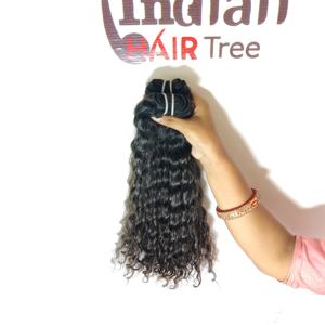 Pas cher 100% Couleur Naturelle Noir Bundle Kinky Silky wave Deep Wave Remy Extensions de Cheveux Humains Indiens pour Femmes - Product Image 4