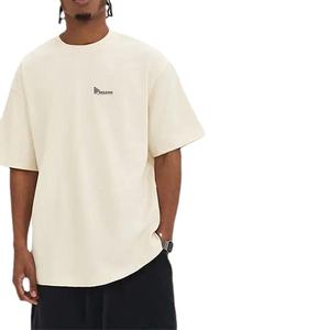 T-shirt pour homme à épaules tombantes surdimensionné, T-shirt à manches courtes pour homme personnalisé, 100% coton jersey, style décontracté chic - Product Image 1