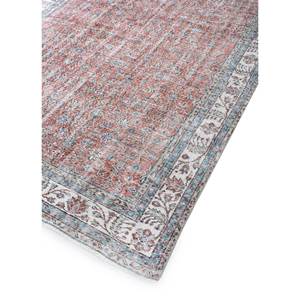 Alfombra de Lana Anudada a Mano de Gran Tamaño, Estilo Vintage, Pae-2634, con Patrón Floral Rojo Naranja, para Sala de Estar, Pasillo, Habitación Juvenil - Product Image 2