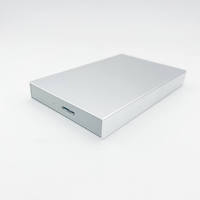 Casing Pelindung Hard Drive Aluminium Penutup Silikon Karet Anti Guncangan Casing HDD Eksternal 2.5 Inci USB3.0/Kecepatan Transfer 5Gbps