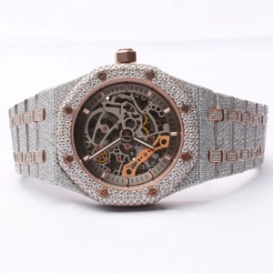 VVS Clarity Premium Moissanite Diamond <b>Watch</b> Stunning Timepiece Design Quartz Movement Glass Crystal Band Antique for Formal - Product Image 2