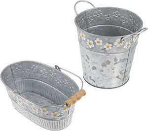 Vase à fleur galvanisé le plus vendu avec une finition élégante pour les affichages floraux de style antique et les intérieurs de maison décoratifs - Product Image 6