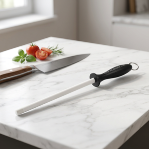 Aiguiseur de couteaux en céramique Czhw, tige de 16 mm, grain 800-1500, poignée en PP, anneau en acier inoxydable pour usage en cuisine - Product Image 1