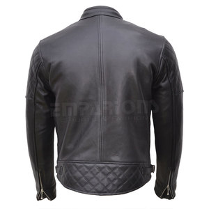 Chaqueta de cuero personalizada para hombre, producto superior Popular, de alta calidad, para motociclista callejero - Product Image 3