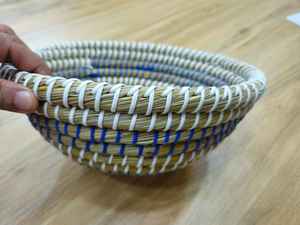 Cesta de Mimbre Natural en Forma de Corazón, Tejido Abierto, Ecológica, Decoración del Hogar, Cesta de Almacenamiento, Utensilios de Cocina - Product Image 5