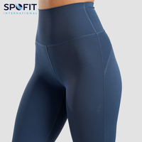 Leggings mi-longs d'été pour femme, respirants, à séchage rapide, très élastiques, sans coutures, en coton/bambou, antibactériens, résistants aux déchirures, pour le yoga et la gym