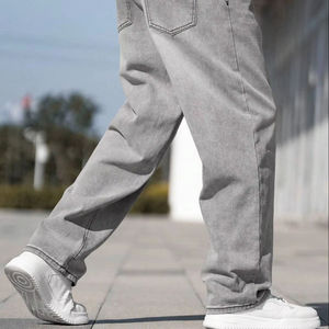 กางเกงยีนส์ทรงหลวมผ้าเดนิมคุณภาพสูง: สไตล์ที่โดดเด่นมาพร้อมกับความสบายสูงสุด - Product Image 1