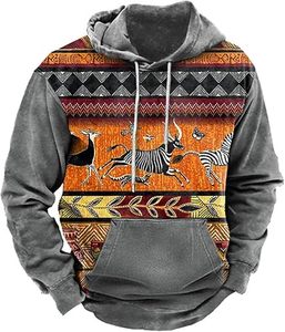 Sweat à capuche vintage personnalisé pour homme, maillot de hockey sur glace brodé surdimensionné N-HL - Product Image 1