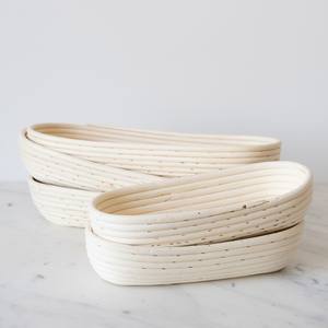 Cestas de mimbre de caña para fermentación de masa de pan, bannetones para levantamiento de masa de panadería, para masa madre - Product Image 1