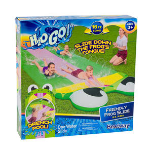 <span class=keywords><strong>Bestway</strong></span> H20GO! Rana <span class=keywords><strong>gonfiabile</strong></span> 16 ''scivolo d'acqua per bambini Custom PVC scivolo all'aperto per la scuola di casa uso residenziale - Product Image 1