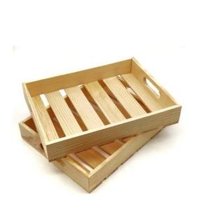 Bandeja de servicio de madera con asas de cuerda para uso en el hogar y restaurantes de utensilios de cocina y producto de gran oferta - Product Image 2