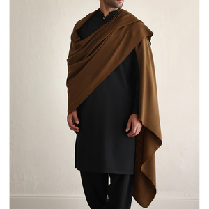 High Quality Men's Genuine Wool <b>Shawl</b> Warm for <b>Indian</b> Pakistani Winter Clothing High Quality Fabric Wool <b>Shawl</b> - Product Image 5