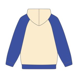 Zeta Phi Beta Neutral Body Blue Raglan Sleeves Pullover Sudadera con capucha Greek Sorority Apparel Custom Divine Nine HBCU Life Clothing - Product Image 3