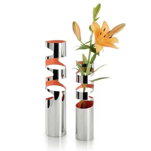 Nouveauté fraîche dernière conception moderne métal aluminium fleur Vase jardin décoratif décoration de mariage avec taille et Logo personnalisés - Product Image 6