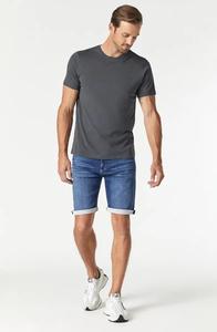 กางเกงขาสั้นผ้ายีนส์ทรงสกินนี่ผ้าฝ้ายสีทึบแนวสตรีท100% สำหรับผู้ชายระบายอากาศได้ดีเป็นมิตรกับสิ่งแวดล้อม - Product Image 3