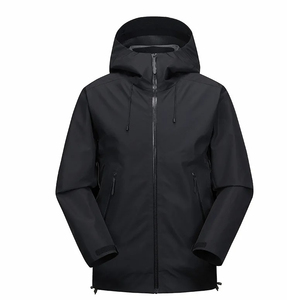 Veste de chasse professionnelle décontractée en toile softshell à capuche pour homme, coupe-vent, durable, confortable, couleur unie, fermeture éclair verticale - Product Image 6