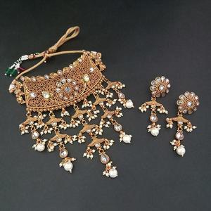 Real Creation Copper Necklace <b>Set</b> FBB0137C AD Stone Choker <b>Fine</b> <b>Jewelry</b> <b>Sets</b> - Product Image 1