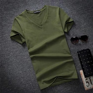 ขายส่ง Unisex ว่างเปล่าผ้าฝ้าย100% เสื้อยืดโลโก้ที่กำหนดเองพิมพ์เสื้อยืดธรรมดาสำหรับผู้ชายฤดูร้อน - Product Image 3